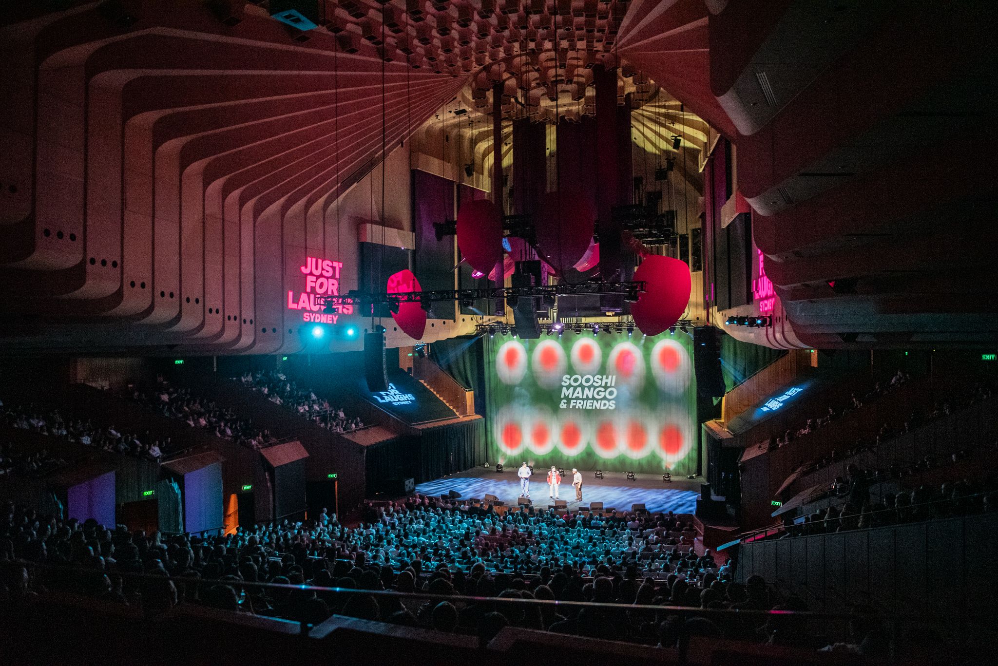 Just for Laughs Sooshi Mango & Friends Light Up The Sydney Opera House